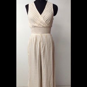 NWT lurex striped jumpsuit